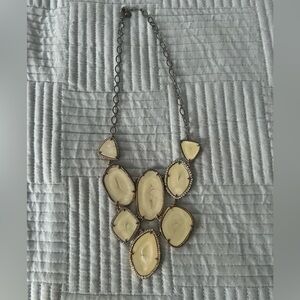 Elegant Cream and Gold Necklace